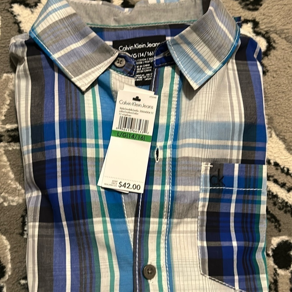 NWT Calvin Klein Jeans button down shirt
